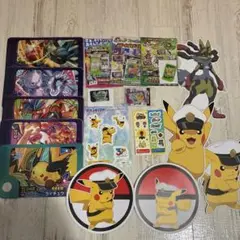 ポケモンフレンダ　アニポケ　ピック型うちわ　ステッカーオーガポン　ミュウツー