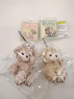 新品未使用　ダッフィーとシェリーメイ　ストラップ　ぬいぐるみ　ディズニーシー限定