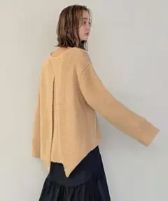 CLEIO ベージュ ニット 長袖　アルパカ混