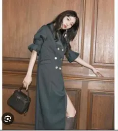 LILY BROWN☆半袖ダブルトレンチワンピース