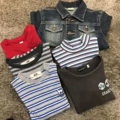 男の子　長袖シャツ　Gジャン　まとめ売り　90〜95 6点セット男の子