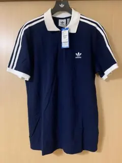 限界値　アディダス　半袖ポロシャツ　ネイビーホワイト　XL 定価より5％OFF