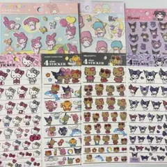 ハローキティ マイメロディ クロミ サンリオキャラクターズ シール 7点セット