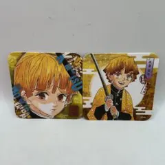 M 鬼滅の刃 ジャンプショップ限定 原作アートコースター 我妻善逸 2枚セット