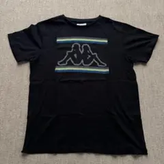 m*a様 【美品】カッパ Kappa Tシャツ L 黒 ビッグロゴ オミニ スト
