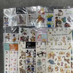 ディズニーキャラクターシール まとめ売り19枚セット！