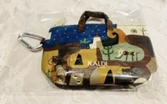 未使用 KALDI カルディ 伝説柄カラナビ付 ミニバッグ ミニポーチのみ