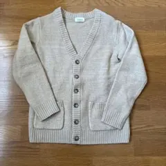 JUNRED ベージュ Vネックカーディガン