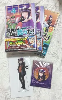 魔界の主役は我々だ! イロニー ショッピ アクスタ 缶バッジ 4巻 9巻