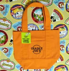 TRADER JOE'S キャンバストートバッグ オレンジ　ハロウィン