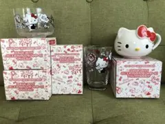 ハローキティー　食器セット　5点　グラス　ボウル