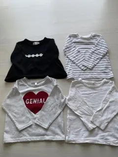 ロンＴ トップス 4枚セット 90cm