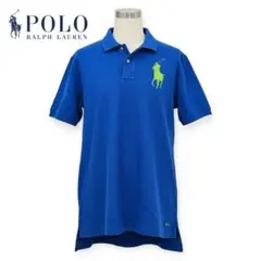 ポロ ラルフローレン キッズ 子供 ポロシャツ 160 青 ブルー 半袖