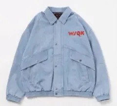 【STRANGER THINGS】ニコアンド デニムブルゾン ライトブルー M