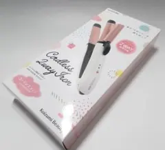 小泉 カール ストレート ヘアアイロン 25mm コードレス海外