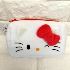 ハローキティ フワフワポーチ　韓国限定