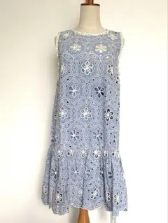 未使用 サワ アラモード タグ付 華やかな総レース ワンピース チュニック