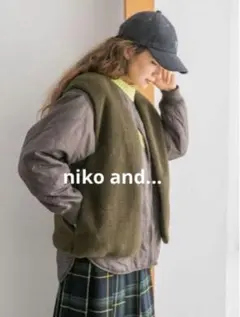 ニコアンド アウター　マルチWAYボアセットコート