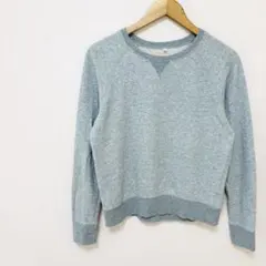 【MUJI無印良品】綿100%スウェットトレーナー　L　灰色グレー　Vガゼットのサムネイル