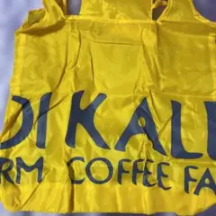 未使用　KALDI エコバッグ ポリエステル製 イエロー