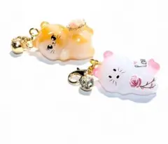 72 アンブレラマーカー めじるしアクセサリー 猫チャーム ハンドメイド