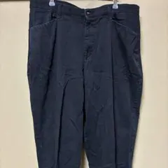 リー 無地 テーパードパンツ ビッグサイズ 18W 黒 綿 弾性繊維 お出かけのサムネイル