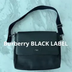 バーバリーブラックレーベル　黒ショルダーバッグ