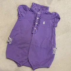 Ralph Lauren 紫色ロンパース 3M
