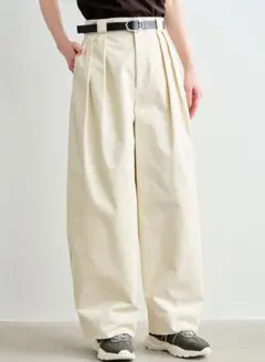 ブリル BRILL 26SS トリコバックポケットパンツ ワイド タック 36