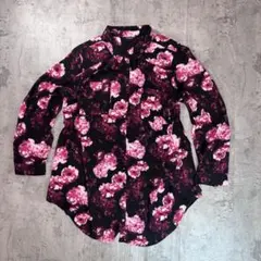 TORRID 花柄 長袖シャツ ブラウス ビッグシルエット 大人可愛い 古着女子のサムネイル