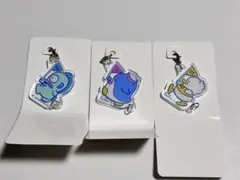 はぴだんぶい　アクリルチャーム3個セット