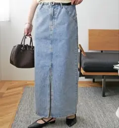 【改良版】USコットンデニムナロースカート