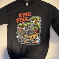 KING FINK スウェット ブラック　ラットフィンク
