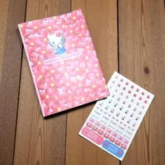 Hello Kitty ハローキティ 家計簿ノート シール付 カバーやや難あり
