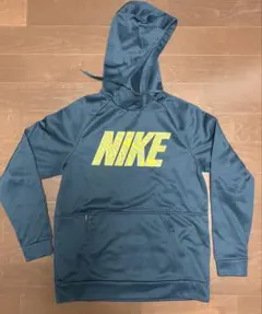 NIKE DRI-FITダークブルー パーカー フード付き　Mサイズ