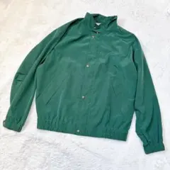 バーバリーズ　ハリントンジャケット 緑 刺繍ロゴ LY ヴィンテージ