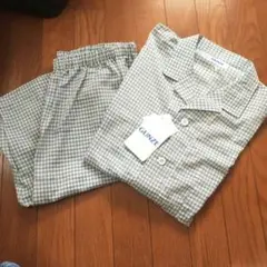 新品　メンズ　グンゼ　クールマジック　パジャマ　半袖　綿　 L チェック