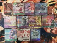 ワンピースカード　緑紫ルフィ　デッキ　パーツ