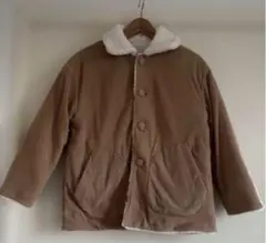 【コムサイズム】リバーシブル　ジャケット ボア襟