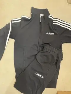 adidas ジャージ上下セット ブラック J/XS