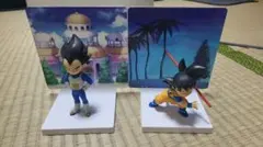 ドラゴンボールDAIMA 超サイヤ人孫悟空とベジータ（ミニ）パネル付きフィギュア