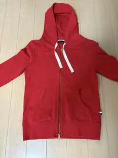 TOMMY HILFIGER 赤 パーカー S
