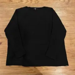 ユニクロ レディース ニット セーター ネイビー ラウンドネックセーター L