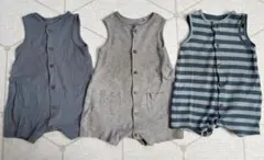 next ノースリーブ カバーオール ロンパース 6-9m 3点セット