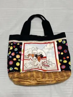 ロラライハリスハンドメイド トートバッグ ミニトート ランチバッグ