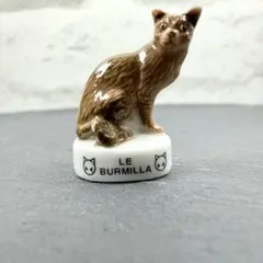 フェーヴ フランス 動物 バーミラ 猫 フェーブ ミニチュア 陶器