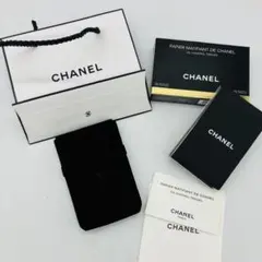 4r92 新品未使用 CHANEL ミラー付き あぶらとり紙 紙袋付き