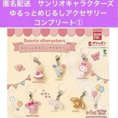 匿名配送　サンリオキャラクターズ　ゆるっとめじるしアクセサリー　コンプリート①