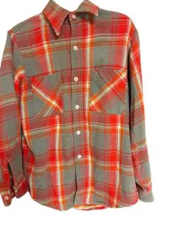 BIG MAC 赤とグレーのチェックネルシャツ