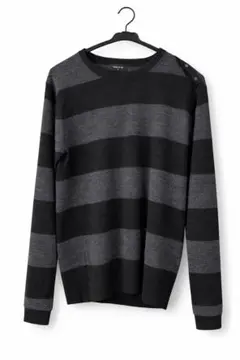 【COMME CA ISM】ボーダーニット メンズ Mサイズ 定番カラー